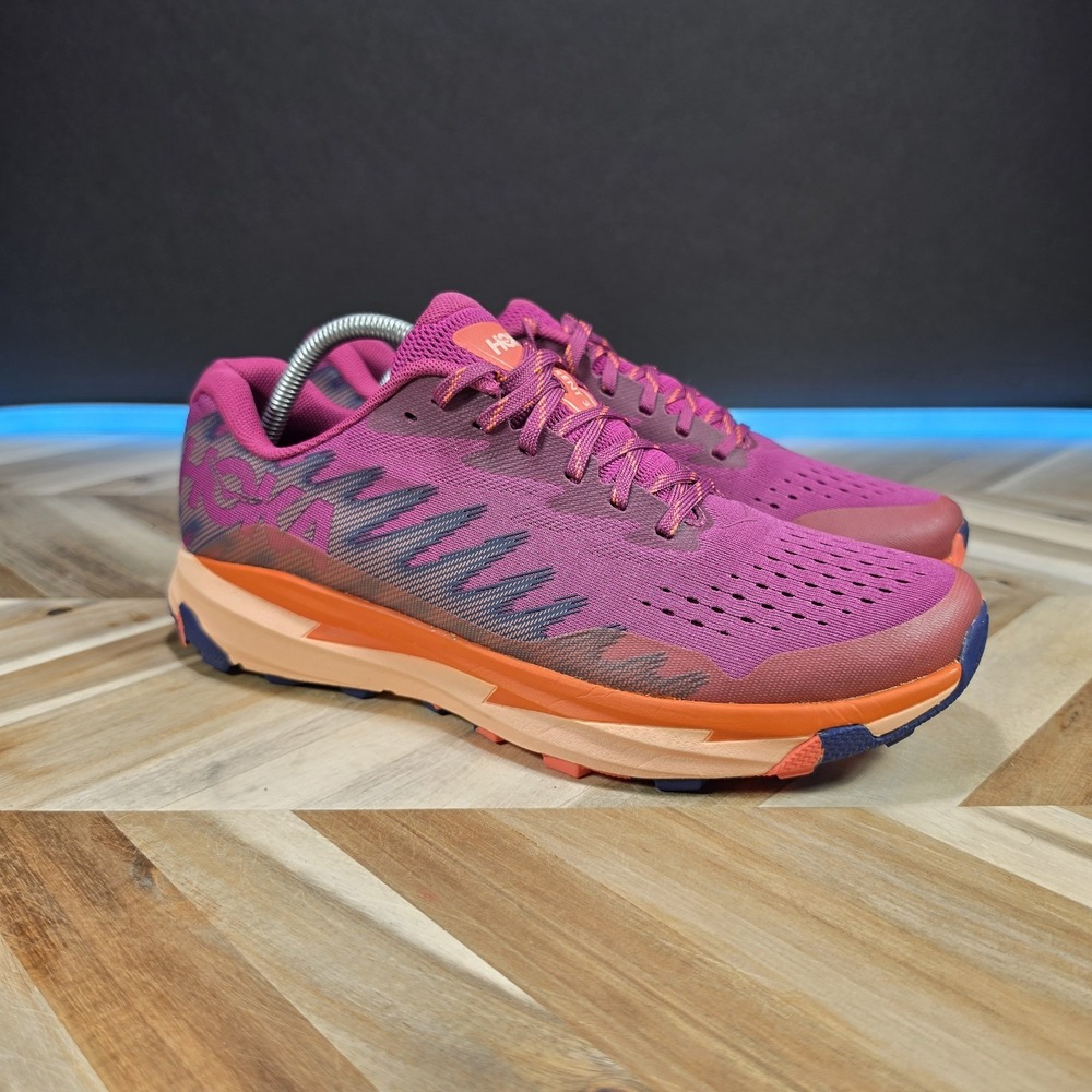 HOKA Torrent 3 Women's 11 Purple Orange Trail Running Shoes 1127915 Sneakers